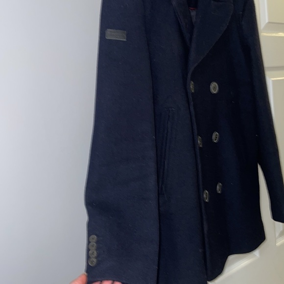 Mens Superdry pea-coat - Picture 3 of 4